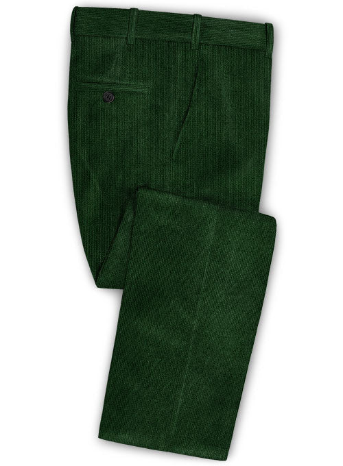 Stretch English Green Corduroy Suit - StudioSuits