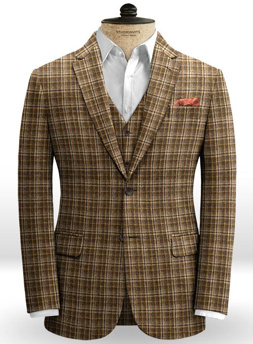 Suffolk Brown Tweed Jacket - StudioSuits