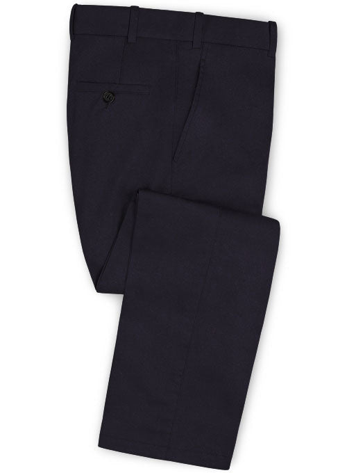Summer Weight Blue Black Chino Pants - StudioSuits
