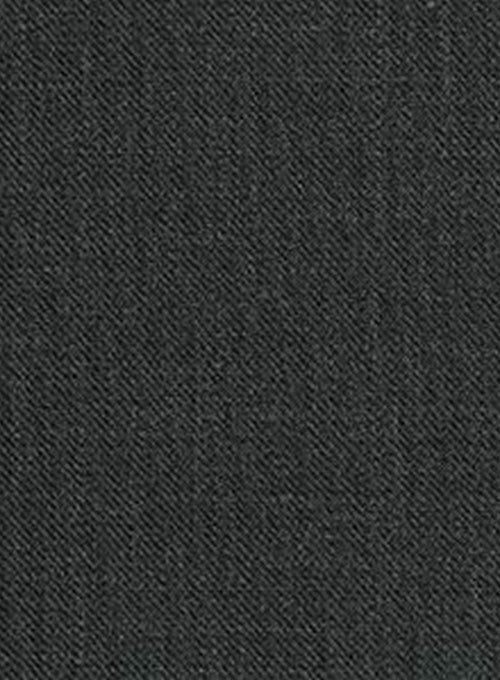 Super Dark Gray Wool Suit - StudioSuits