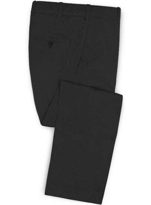 Super Dark Gray Chino Pants - StudioSuits