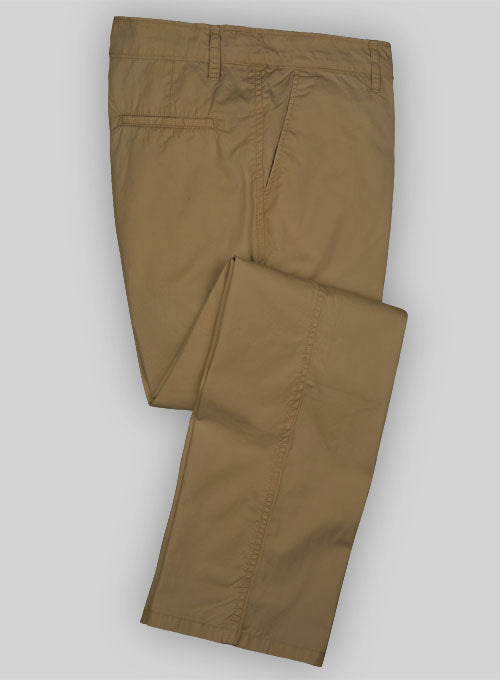 Washed Summer Weight Caramel Chinos - StudioSuits