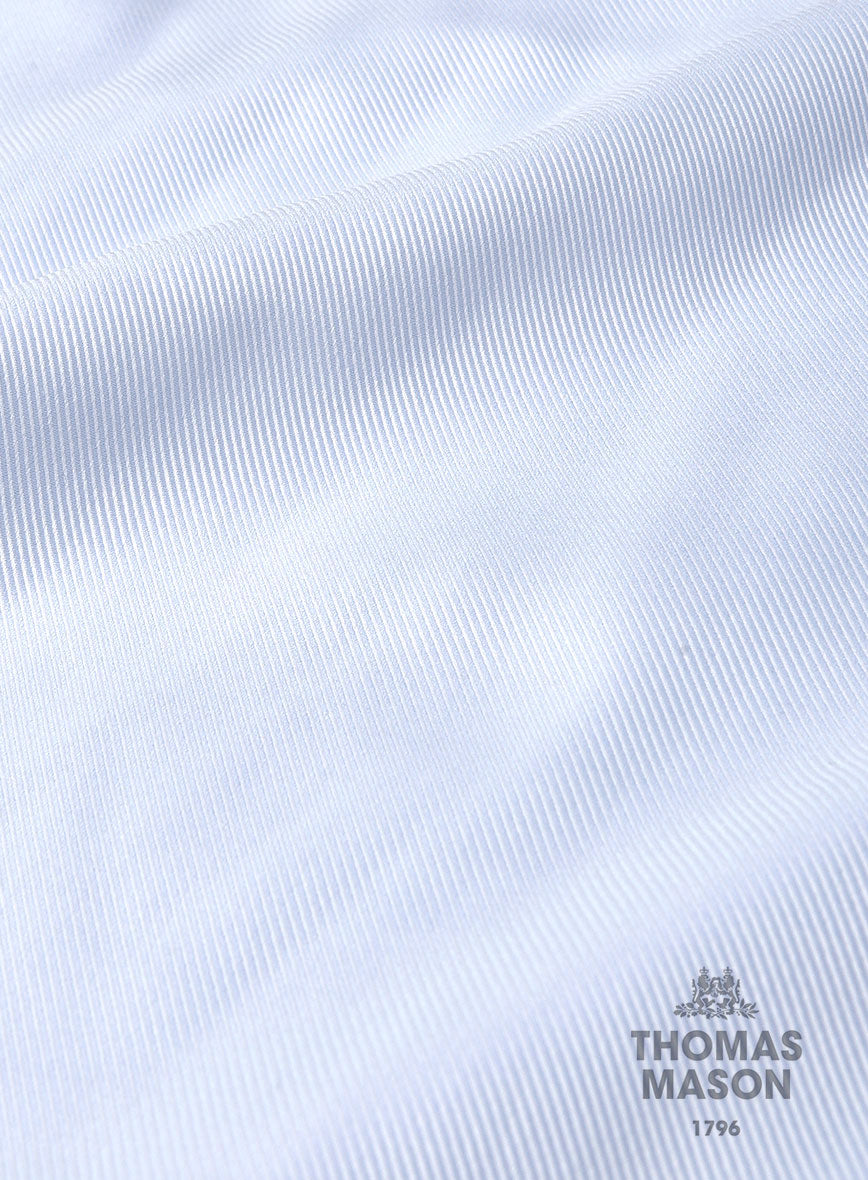 Thomas Mason Blue Cavalry Shirt - StudioSuits