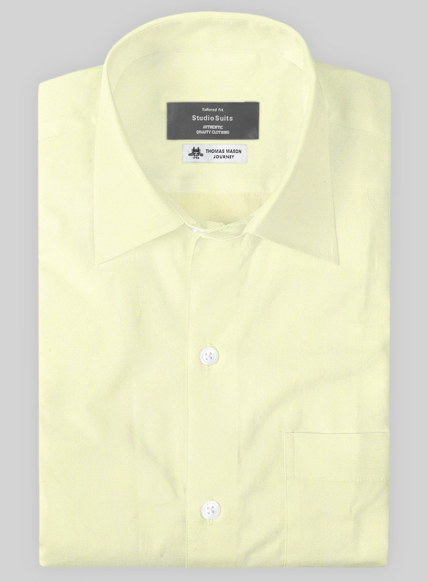 Thomas Mason Daffodil Yellow Shirt - StudioSuits