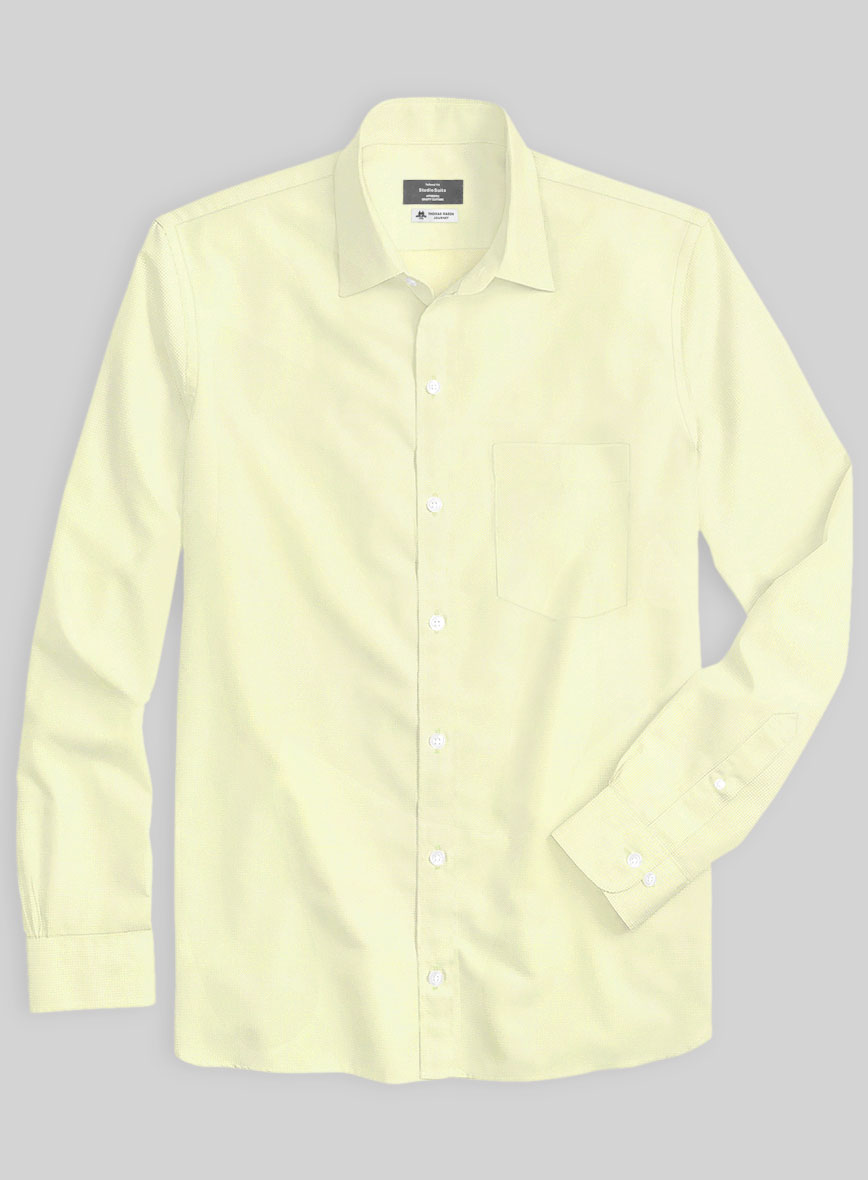 Thomas Mason Daffodil Yellow Shirt - StudioSuits