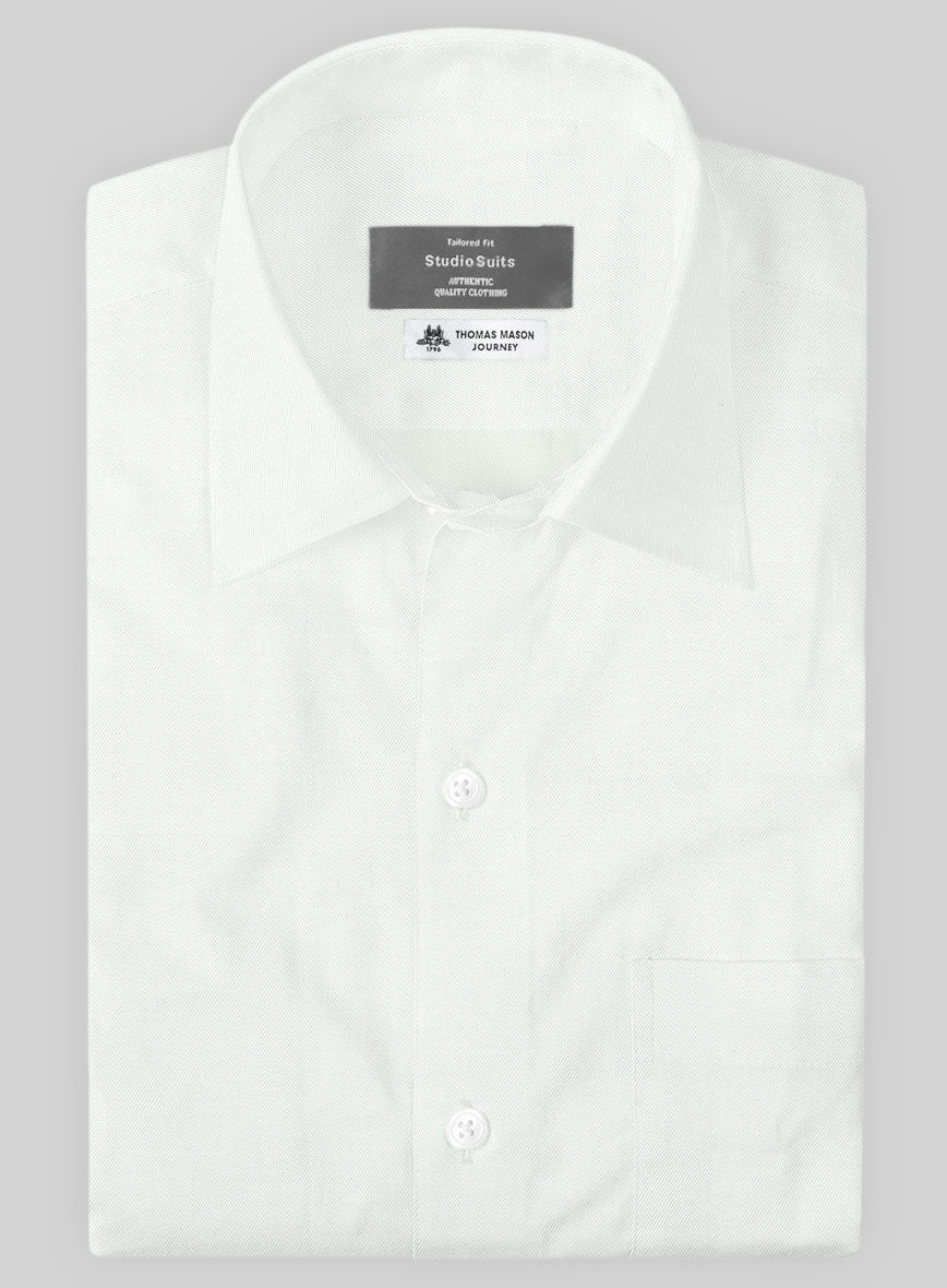 Thomas Mason Light Beige Shirt - StudioSuits