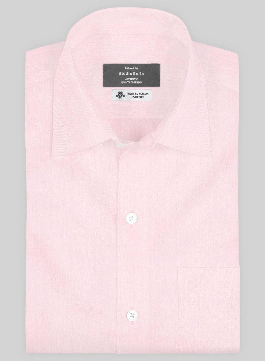 Thomas Mason Light Pink Shirt - StudioSuits