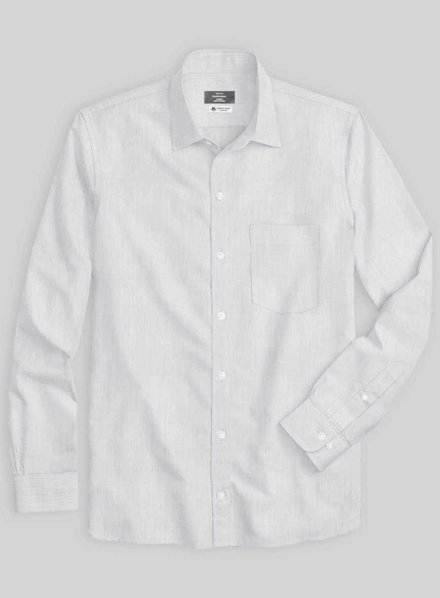 Thomas Mason Silver Shirt - StudioSuits