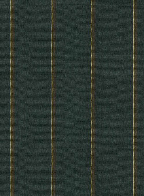 Thomson Green Stripe Wool Tuxedo Jacket - StudioSuits