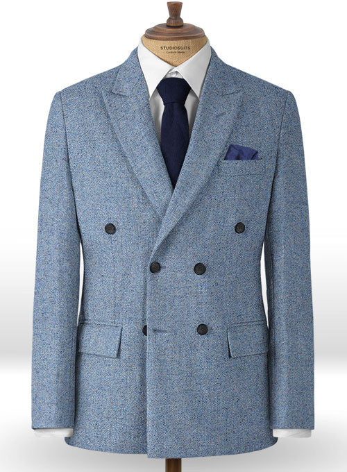 Tom Blue Tweed Suit - StudioSuits