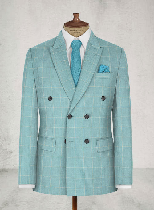 Trop Blue Wool Suit - StudioSuits