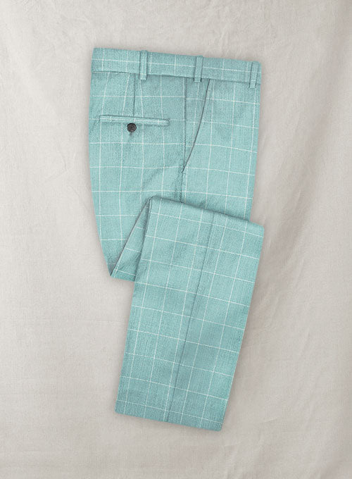 Trop Blue Wool Pants - StudioSuits