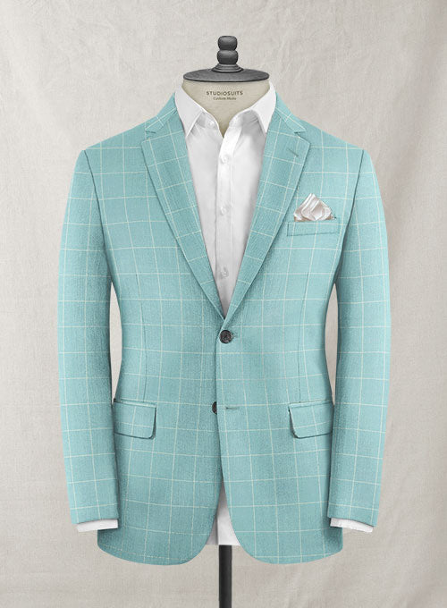 Trop Blue Wool Suit - StudioSuits