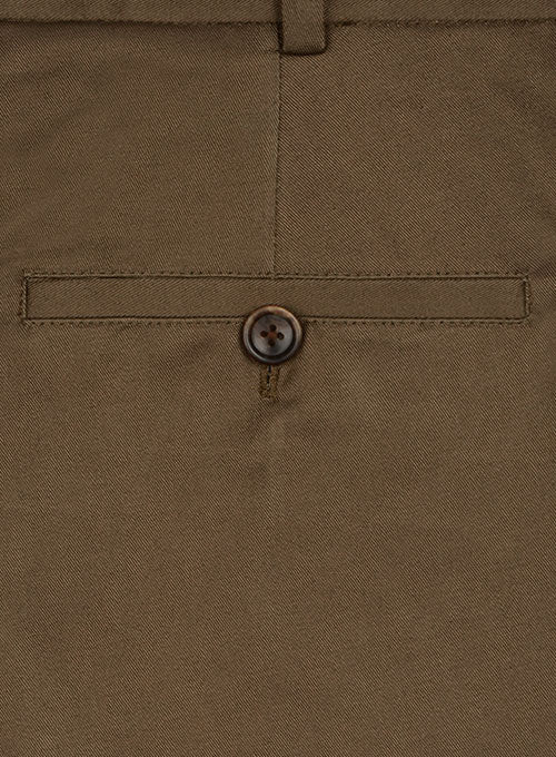 Twillino French Brown Tailored Chinos - StudioSuits