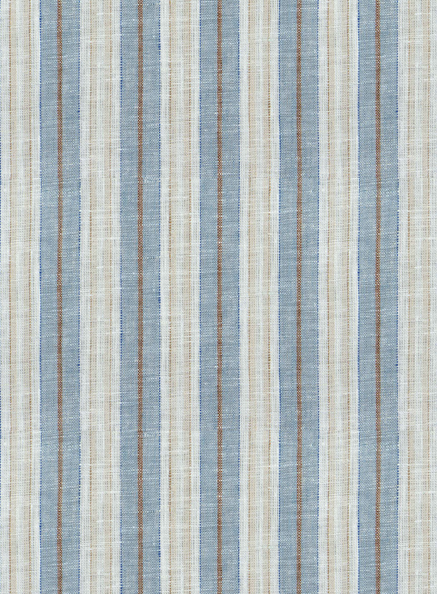 Usbio Stripe Linen Shirt - StudioSuits