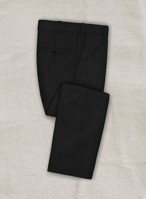 Venity Black Pure Wool Suit - StudioSuits