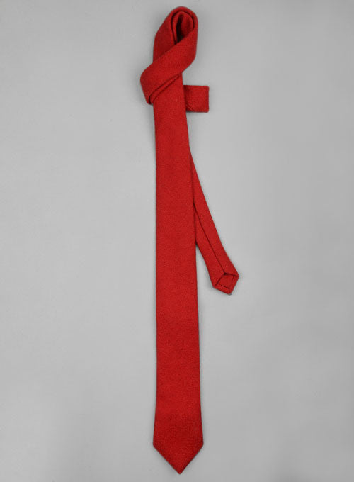 Tweed Tie - Vintage Plain Red - StudioSuits
