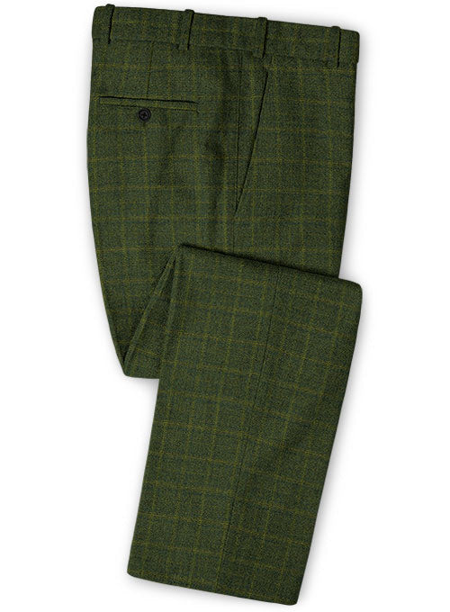 Vintage Milan Green Tweed Pants - StudioSuits