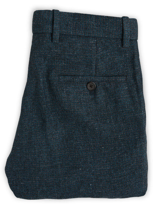 Vintage Clan Blue Tweed Pants - StudioSuits