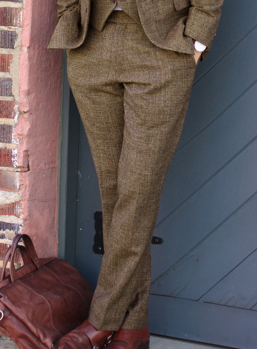 Vintage Glasgow Brown Tweed Pants - Pre Set Sizes - Quick Order - StudioSuits