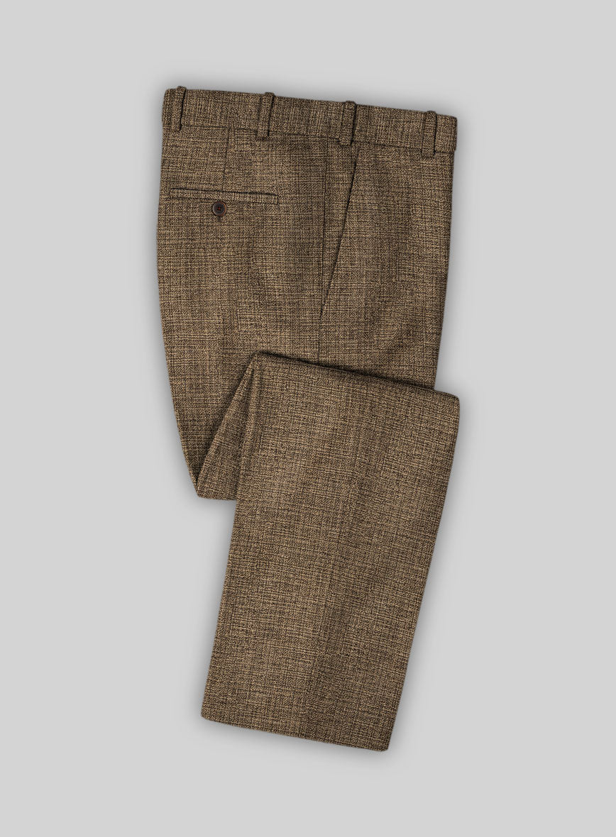 Vintage Glasgow Brown Tweed Pants - Pre Set Sizes - Quick Order - StudioSuits