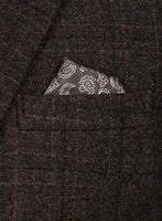 Vintage Jones Dark Brown Checks Tweed Suit - StudioSuits