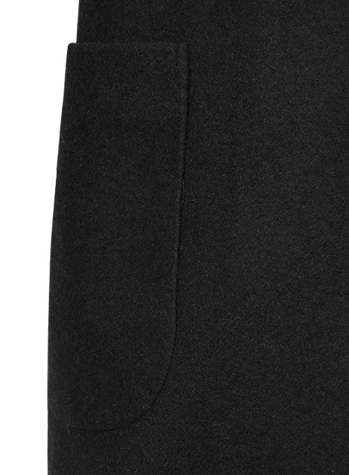 Vintage Plain Black Tweed Patch Pocket Jacket – StudioSuits
