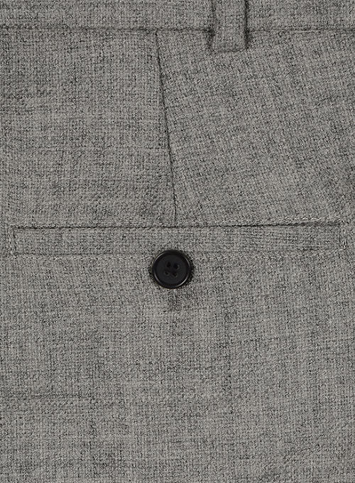 Vintage Rope Weave Gray Tweed Pants - StudioSuits