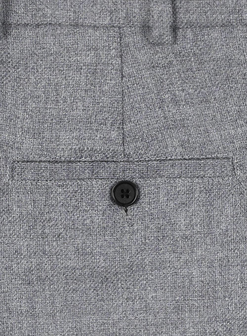 Vintage Rope Weave Gray Blue Tweed Pants - StudioSuits