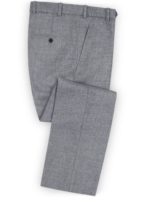 Vintage Rope Weave Gray Blue Tweed Suit- Ready Size - StudioSuits