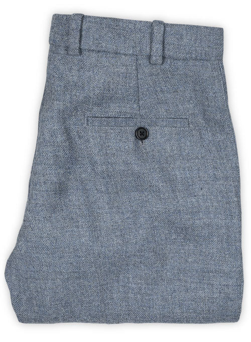 Vintage Rope Weave Spring Blue Tweed Pants - 32R - StudioSuits