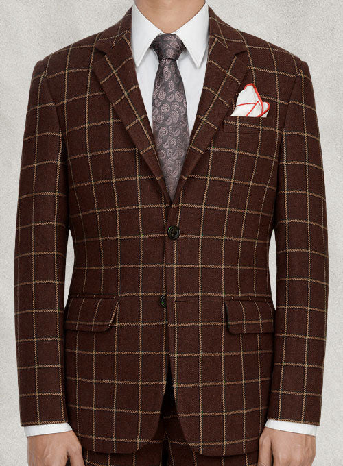 Vintage Brown Glen Royal Tweed Jacket - StudioSuits