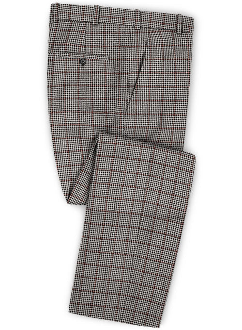 Vintage Checks Houndstooth Tweed Pants - StudioSuits