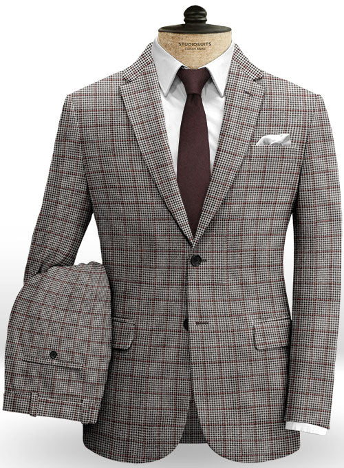 Vintage Checks Houndstooth Tweed Suit - StudioSuits