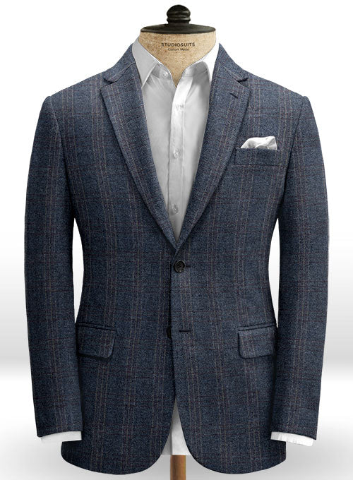 Vintage Clyde Blue Tweed Suit - StudioSuits