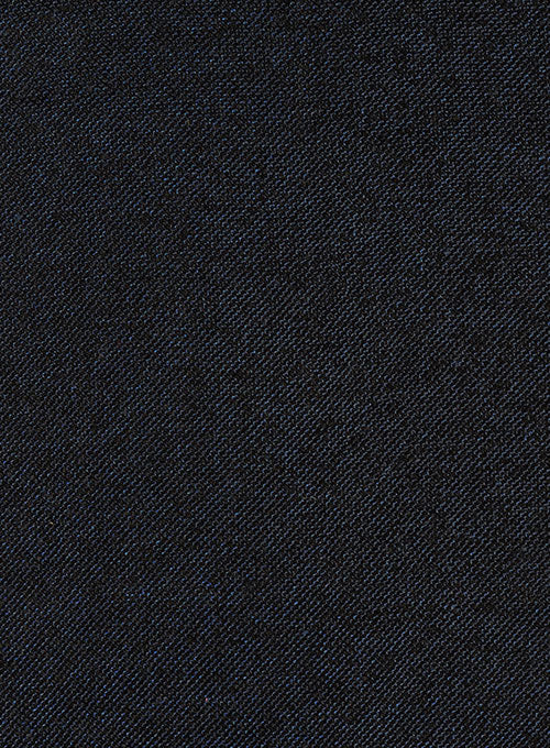 Vintage Dark Blue Weave Tweed Pants - StudioSuits