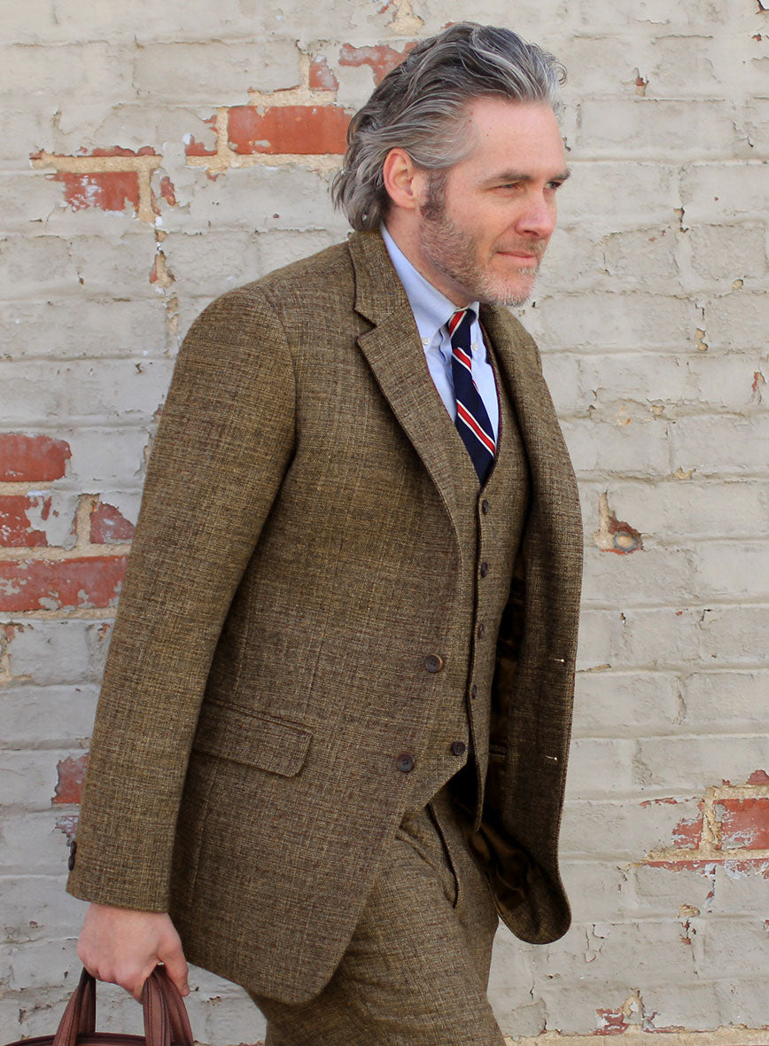 Vintage Glasgow Brown Tweed Suit - Ready Size - StudioSuits
