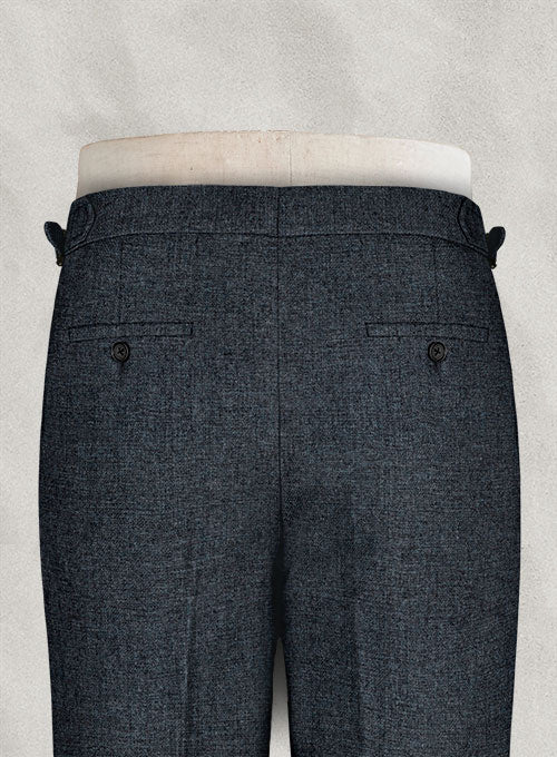 Vintage Glasgow Blue Highland Tweed Trousers - StudioSuits