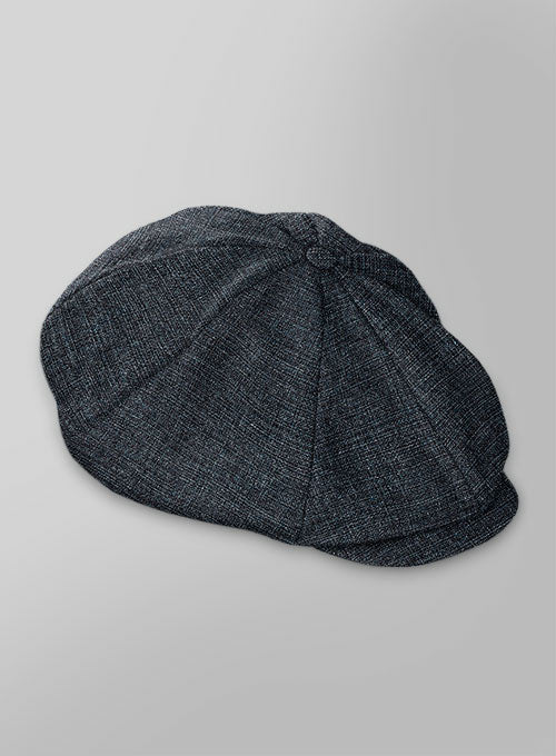 Vintage Glasgow Blue Tweed Newsboy Cap - StudioSuits