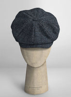 Vintage Glasgow Blue Tweed Newsboy Cap - StudioSuits