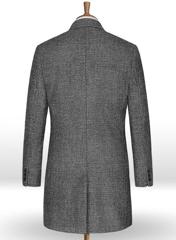 Vintage Glasgow Gray Tweed Overcoat - StudioSuits