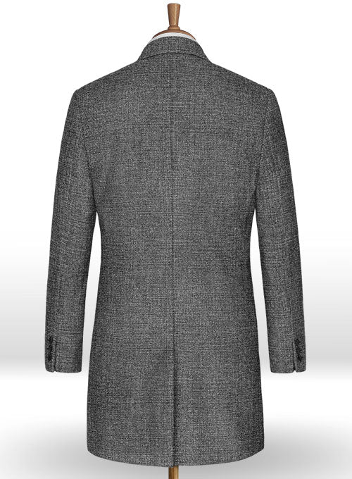 Vintage Glasgow Gray Tweed Overcoat - StudioSuits
