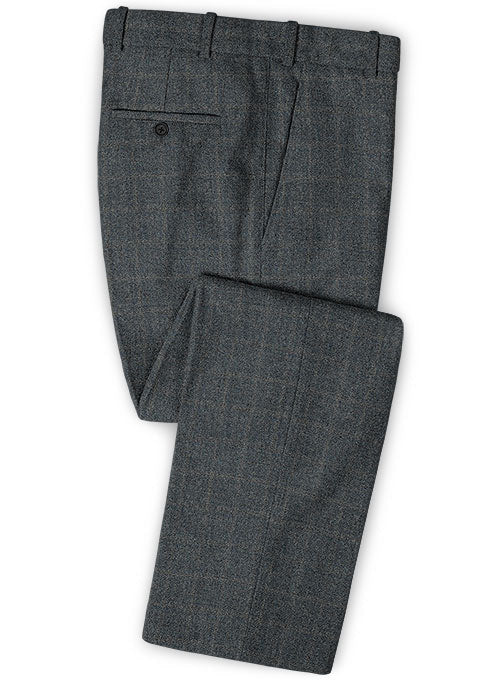 Vintage Milan Blue Tweed Pants - StudioSuits