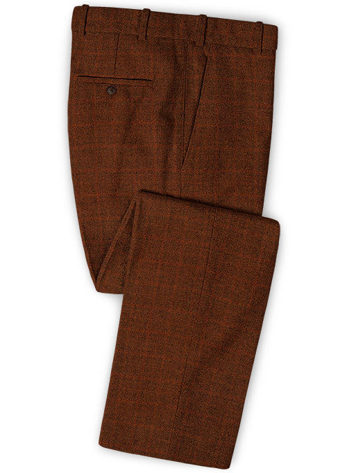Vintage Milan Red Tweed Pants - StudioSuits