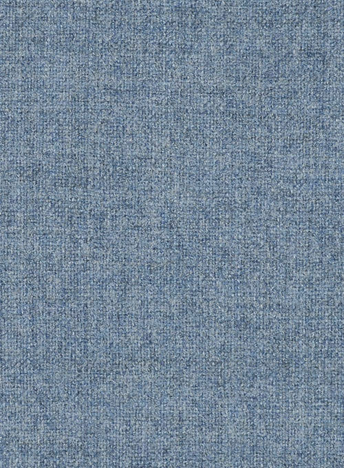 Vintage Rope Weave Spring Blue Tweed Overcoat - StudioSuits