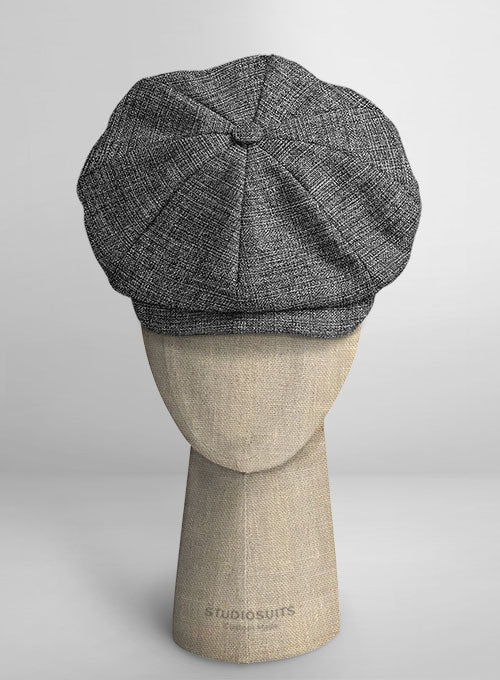 Vintage Glasgow Gray Tweed Newsboy Cap - StudioSuits