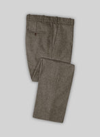 Vintage Dark Brown Herringbone Tweed Pants - StudioSuits