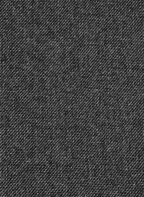 Vintage Dark Gray Weave Tweed Overcoat - StudioSuits