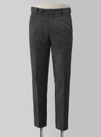 Vintage Dark Gray Weave Tweed Pants - StudioSuits