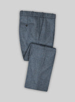 Vintage Herringbone Blue Tweed Pants - StudioSuits